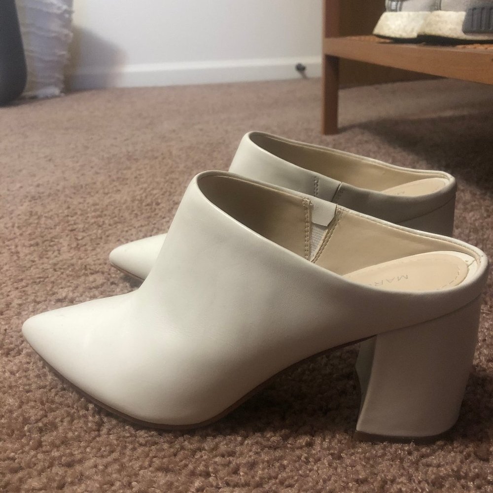 Marc Fisher White Booties